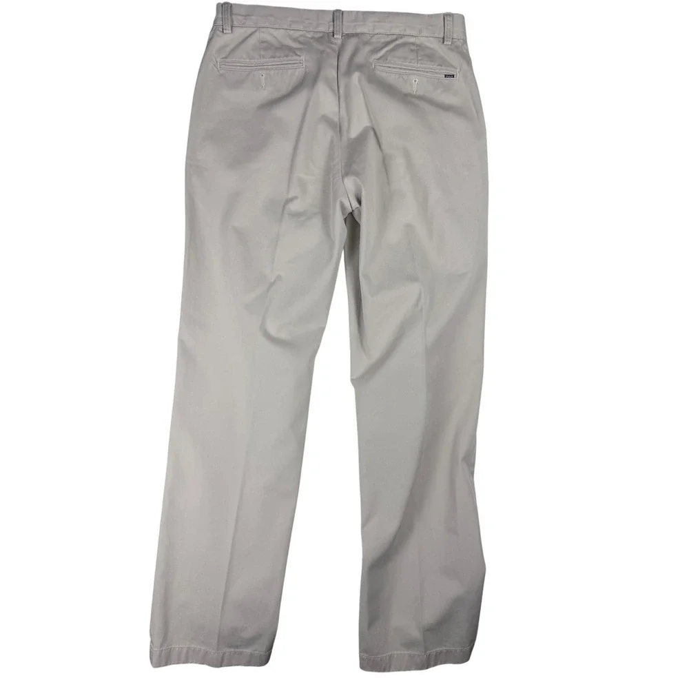 Polo Ralph Lauren Mens Classic Fit Chino Pants Light Tan Stone Cotton 33x32